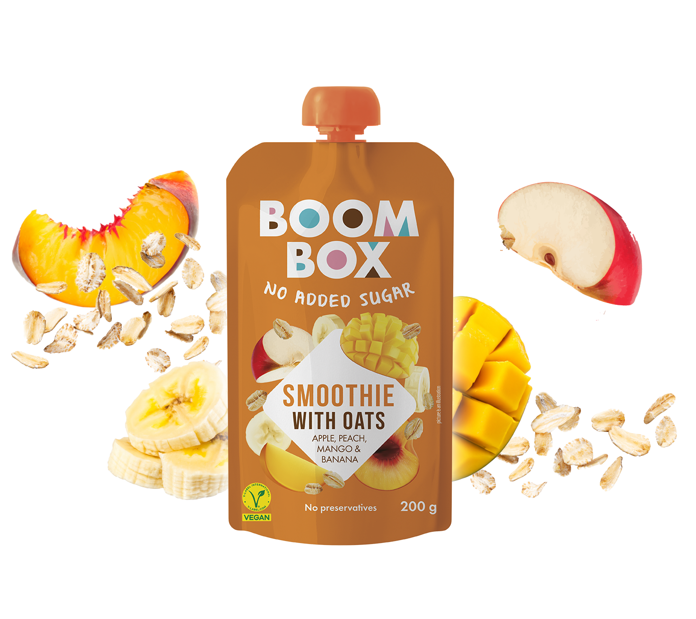 smoothie Apple, Peach, Mango and Banana